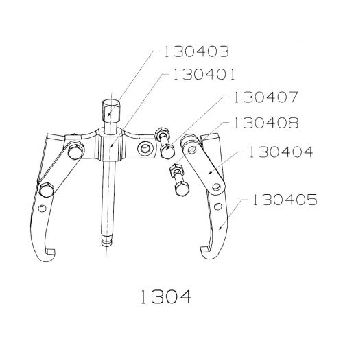EXTRACTOR FORZA SERIE 1300 MECÁNICO DE 2 PATAS